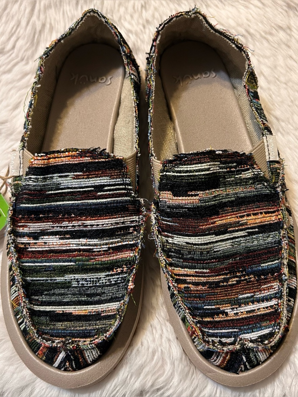 Sanuk Women's Donna St Grandma Couch Slip Ons